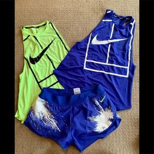 Nike Court women’s court  Ace shorts/tanks L/M